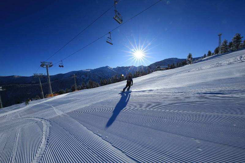 Snowboard and boots hire + lift pass